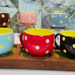 white Yellow pari #50 Ceramic Coffee Mug-19
