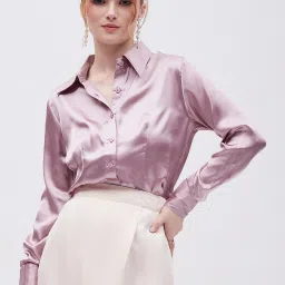 Women Regular Fit Solid Button Down Collar Casual Shirt-image-29