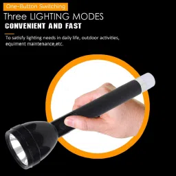 akr Dual Mode Power Full Led Rechargeable Long Range Torch Up to 1 Km with Backlight Torch image 4