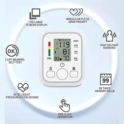Balson (Combo Pack) BLSN-555 Digital BP Monitor Instrument Machine for Home Use, BLSN-45 Digital Thermometer, BLSN-32 Digital Pulse Oximeter I Bp Monitor image 4