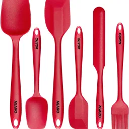 Delux Silicone Spatula Set of 6, Cooking and Mixing, for Non-Stick Cookware, Kitchen Tool Set-7