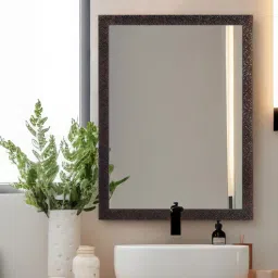 k k glass & aluminium Rectangle (18X24) Black Wall Mirrors-picture-47