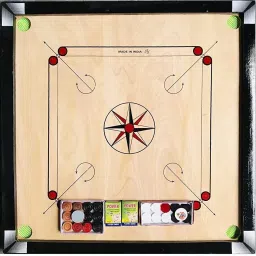 Full Size 32x32 Inches Premium Product with 2 Set Coins, Strikers and Powder 81 cm Carrom Board-image-25