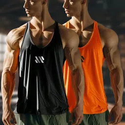 Pack of 2 LOTHRIC GYM VEST Men Vest-image-36