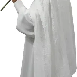 Self Design Pure Cotton Women White Faux Turtleneck Neck Cover, Scarf, Bluetooth Scarf, Fancy Scarf, Stole-17