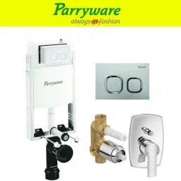 Half Frame Concealed Cistern, with divater body upper crust set of 1 pic 236 Dual Flush Tank-19
