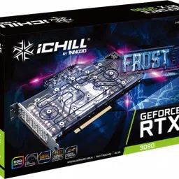 Inno3D GEFORCE RTX 3090 iChill Frostbite GDDR6X 24 GB NVIDIA Chipset 384 bit 1755 MHz Graphics Card image 2