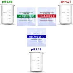 vehemence Digital Ph Meter for water testing with 3 buffer powder, Automatic LCD Ph Tester Digital pH Meter image 3