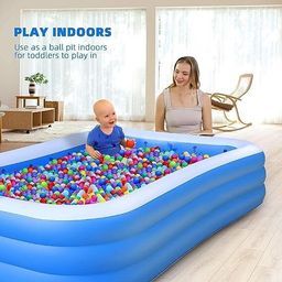 tinytales X Swimming Pool 10-Feet Swimming Pool Bath Tubs for Adults with Electric Pump Inflatable Swimming Pool-picture-47