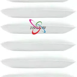 LUXURY Polyester Fibre Solid Sleeping Pillow Pack of 6-image-25