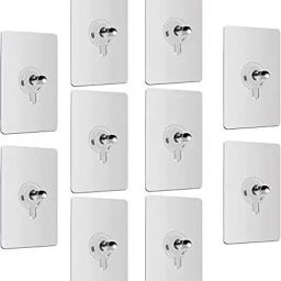 (PACK OF 10)Multipurpose use bathroom and kitchen storage hook Hook 10-image-86