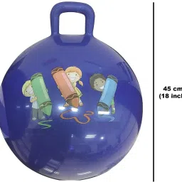 zobro Hopper Ball Kids Exercise Ball Multi-Function Jump Ball, Bouncy Ball with Handle Inflatable Hoppers & Bouncer, Infatable Ball image 2
