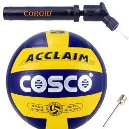 ACCLAIM Volleyball (Color & Design on Availability) With Dual Action Ball Pump Volleyball - Size: 4-picture-0