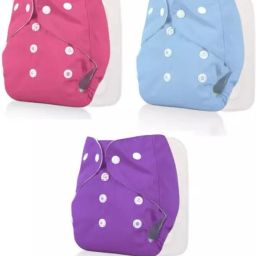 Newborn Nappy for Baby| Reusable Adjustable Pack of 3 Cloth Diaper+3 Insert Pads-image-84