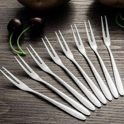 Fruit Fork Set Disposable Stainless Steel Fruit Fork, Salad Fork, Baby Fork Set-image-98