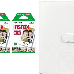 FUJIFILM Instax Mini 10x2 Sheets Instant Film with Ice White Album 96 Sheets Film Roll-image-82