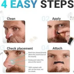 Magnetic Nasal Strips for Breathing | Anti Snoring Nose Clip Anti-snoring Device-10