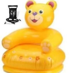 Happy Animal Teddy Sofa/ Chair (Yellow) with Air Filling Pump Inflatable Sofa/ Chair-image-72