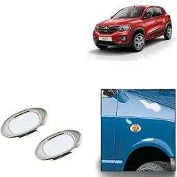 INDCTOR_SIDE_JALI_CVR/SLVR_ROUND_TON00808 Chrome Indicator Car Grill Car Grill Cover-image-27