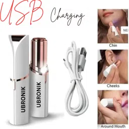 Painless Facial Shaver – Flawless Lipstick Shape Electric Hair Remover, Women-17