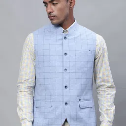 Checkered Men Waistcoat-image-90