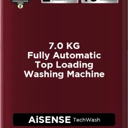 7 kg Fully Automatic Top Load with In-built Heater Maroon-4