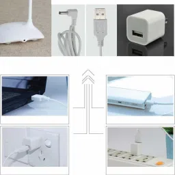 fivanio FOLD TOCH WHITE U LAMP Study Lamp image 2
