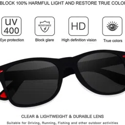 goodina Polarized Wayfarer Sunglasses (Free Size) image 3