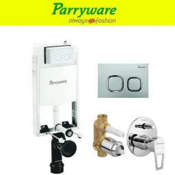 Half Frame Concealed Cistern, with divater body upper espiron set of 1 pic 199 Dual Flush Tank-16