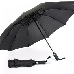 3 Fold Umbrella- Automatic Umbrella with Sturdy 8 Ribs for Rainy Umbrella-image-89