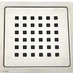 Viking Drain Flat Square with Length 125mm (5”) and Width 125mm (5’’) Finish-Brushed Floor drainer-32