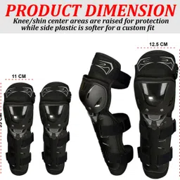 asryd Knee Guard, Elbow Guard, Shin Guard Free Black-picture-28
