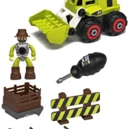 DIY Farm Bulldozer Assembly Toy Farm Bulldozer Truck Set, farm Vehicle Play Set-0