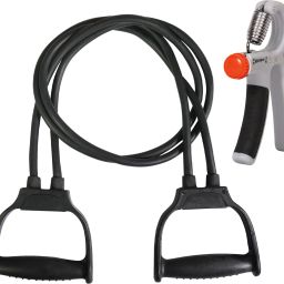 Fitness Combo of Hand Gripper & Double Toning Tube for Full Body& Hand Workout Fitness Accessory Kit Kit-image-8
