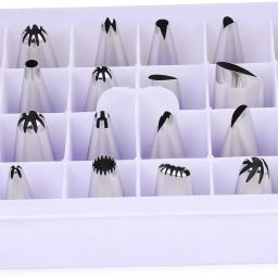 Stainless Steel Frosting Nozzle Piping Set with Storage Box for Cake Decoration and Icing (24 Pcs) Kitchen Tool Set-6