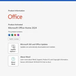 MICROSOFT Office Home 2024|One time purchase, 1 Device | Windows 10/11 | Software Key Card image 3