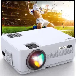 Prime Projector PS3A Pro Ultra-Modern HD Latest Android 2K WiFi Bluetooth 6000 lm Projector 6000 lm LED Corded Mobiles Portable Projector-image-3