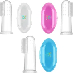 Silicone Baby Finger-Brush with Case for kids (Pack of 3) Extra Soft Toothbrush-image-44