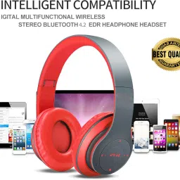 NEW Wireless Bluetooth On Ear Headphones with Volume Control, HD Sound Bluetooth Headset-image-83