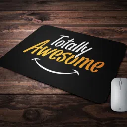 BLISSart Mousepad For Laptops Computer Gaming Mouse Pad HD Printed-Totally Awesome text Non Slip Base Mousepad image 2