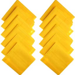 Quds Plain Cotton Handerchief ["Yellow"] Handkerchief-image-4