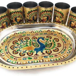 6- Glass Tray Set Glass Tray Set-40