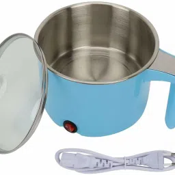 Electric 1.5 L Multi Cooker Kettle with Concealed Base Rice Cooker, Egg Roll Maker, Egg Boiler-image-1