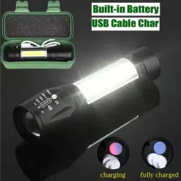 hasru GREEN BOX with cob 1 hrs Torch Emergency Light image 5