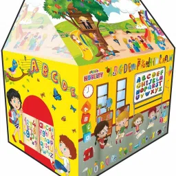 Kids foldable and portable ABCD printed Theme play tent house , Play Zone ,for indoor and outdoor-8