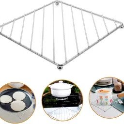 Stainless Steel Kitchen Pot Rack/Heat Insulating Mat Anti-Scald Dish Mat Hot Mat mirror polished Trivet-31