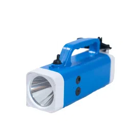 Rechargeable Solar LED Torch with Robust Holder, 24Wh Inbuilt Battery and Hybrid Charging 6 hrs Torch Emergency Light-image-69