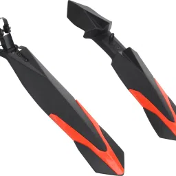 Front & Rear Mudguard Dual tone with Iron Clamp Full Length Front & Rear Fender-24