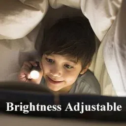 jazam Metal Body LED Torch Flashlight 5 Modes Adjustable Focus Rechargeable Torch Smart Bulb image 2