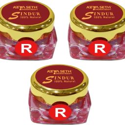 100% Natural Dust Sindoor Red with Herbs Extracts & Floral Pigments Kumkum, No Side Effects & No Hair Fall (Pack Of 3) Sindoor-image-98